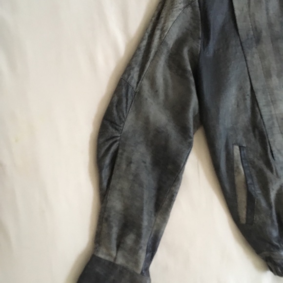 LEATHER vintage Distressed Suede Jacket - Picture 2 of 7
